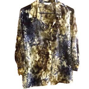 Christopher & Banks Womans Blouse size medium light weight colorful
